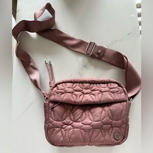 Lululemon Quilted Pink Crossbody Bag